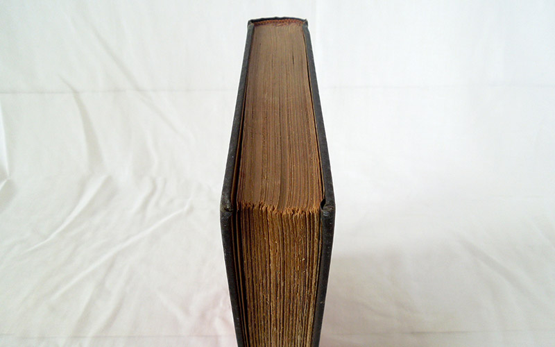 Photography of the book's edge of text block