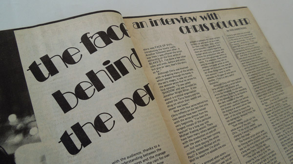 Photograph of one of the Blakes 7 - No. 5 magazine's article