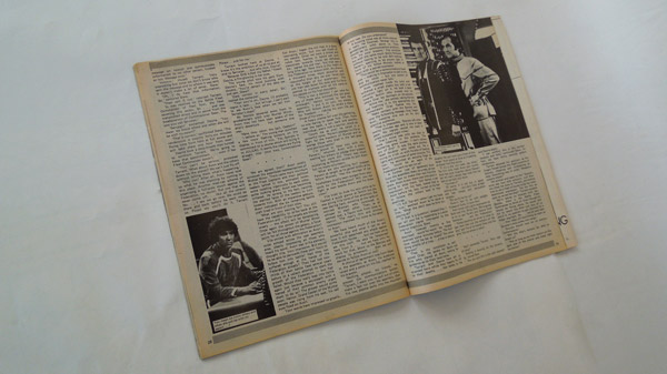 Photograph of an extract of one of the Blakes 7 – No. 7 magazine's article