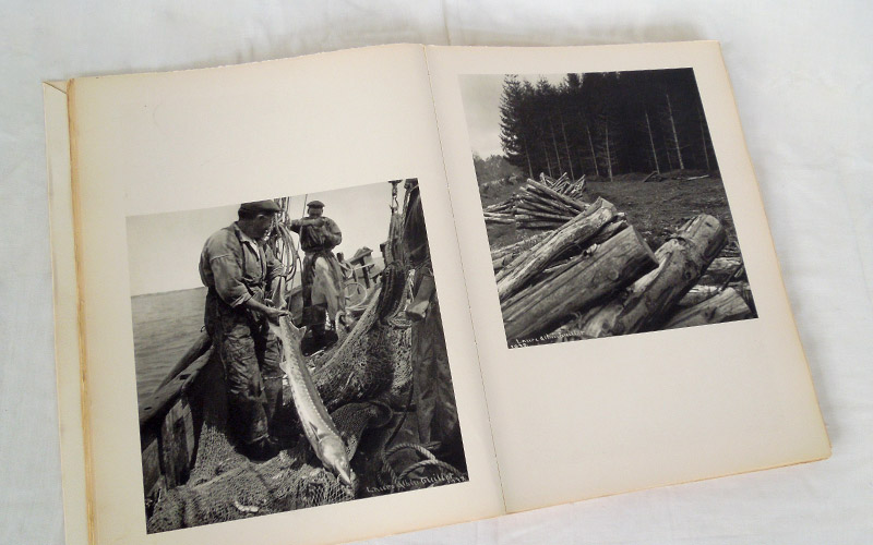 Photograph of some of the book's photographs