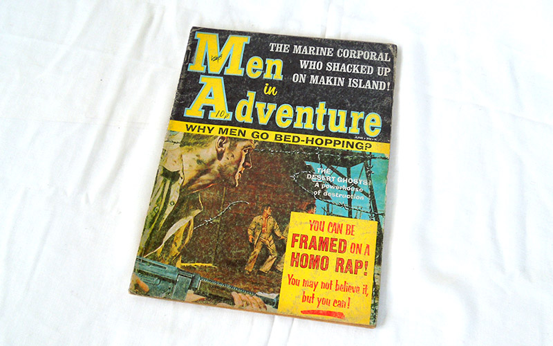 Front cover of the Men In Adventure magazine from June 1965