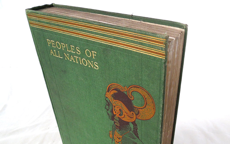 Photograph of the Peoples Of All Nations - Second Volume book's front cover