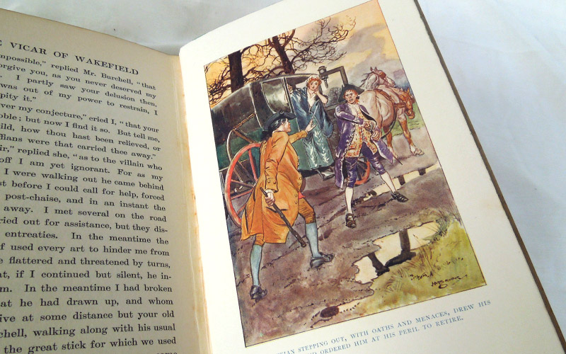 Photograph of one of the book’s inside illustration