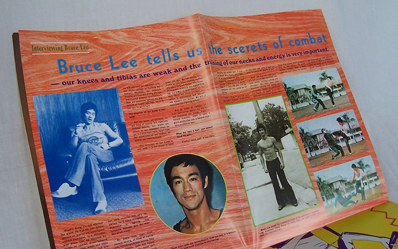 Photograph of the magazine's inside pages