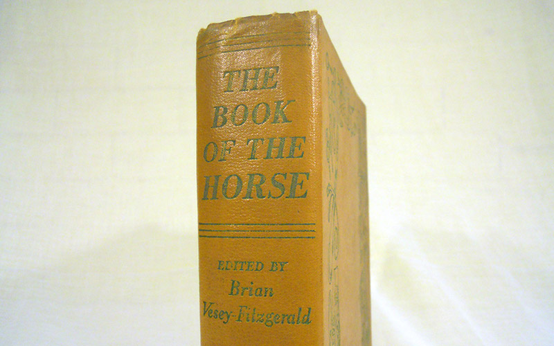 Photograph of the Book Of The Horse book's spine