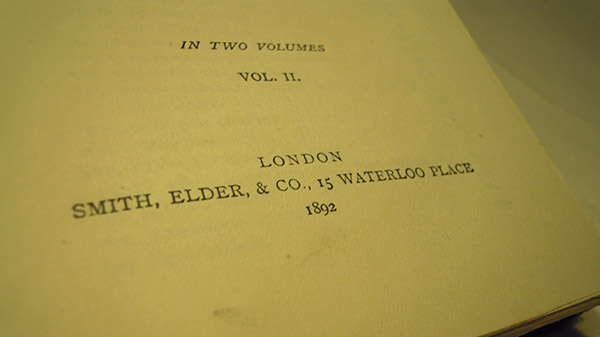 Photograph of the book's edition date