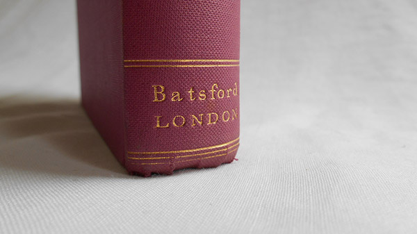 Photograph of the Spirite of Paris book's tail of spine
