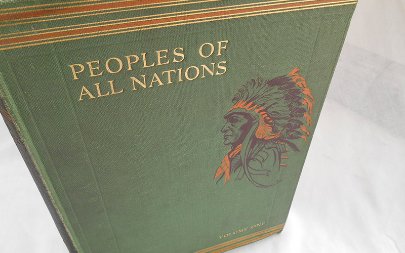 Photograph of the Peoples Of All Nations - First Volume book's front cover