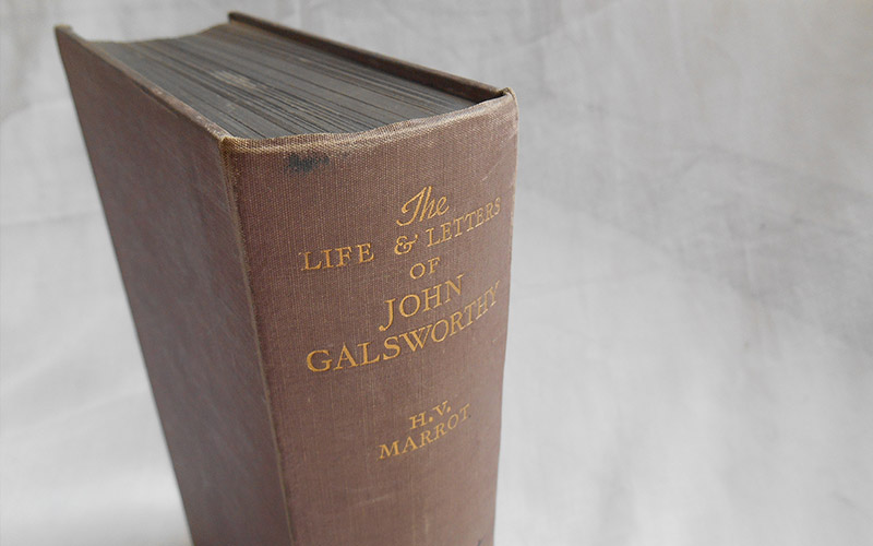 Photograph of The Life & Letters Of John Galsworthy book's head of spine