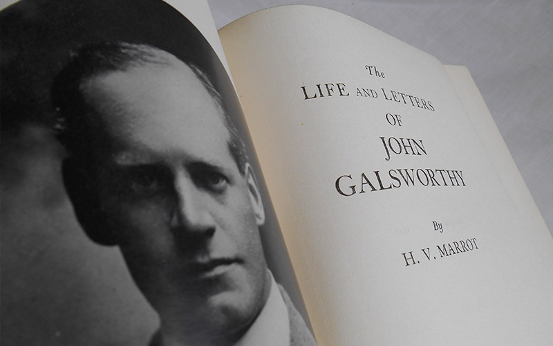 Photograph of The Life & Letters Of John Galsworthy book's title page
