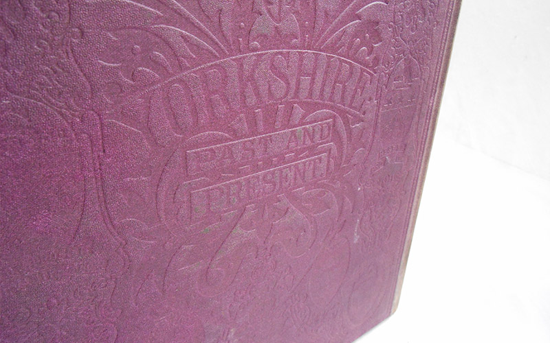 Photograph of the Yorkshire, Past and Present - Vol. I book's back cover
