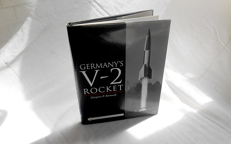 Photograph of the Germanys V2 Rocket book