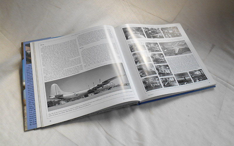 Photograph of inside the Magnesium Overcast book