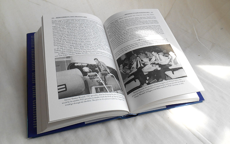 Photograph of inside the Remembering The Dragon Lady book