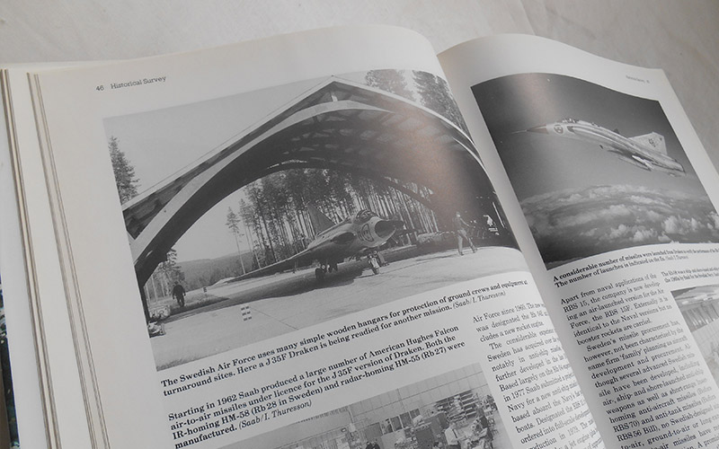 photograph of the SAAB Aircraft book