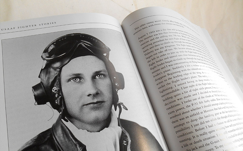 Photograph of USAAF Fighter Stories book