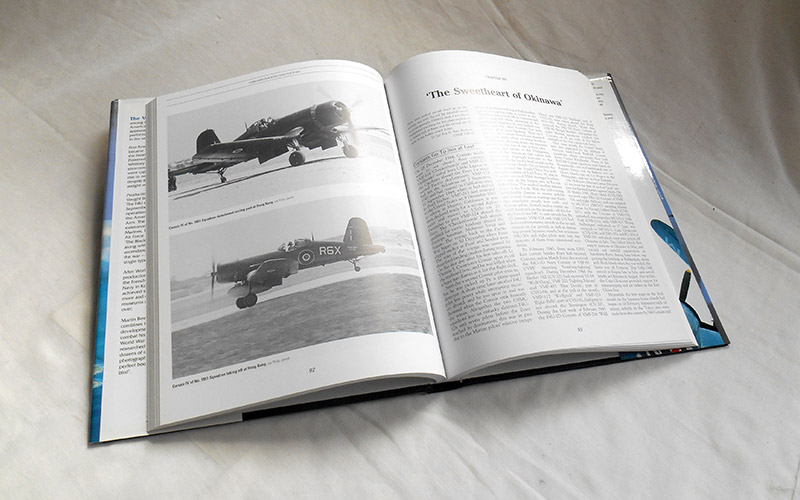 Photograph of the Vought F4U Corsair book