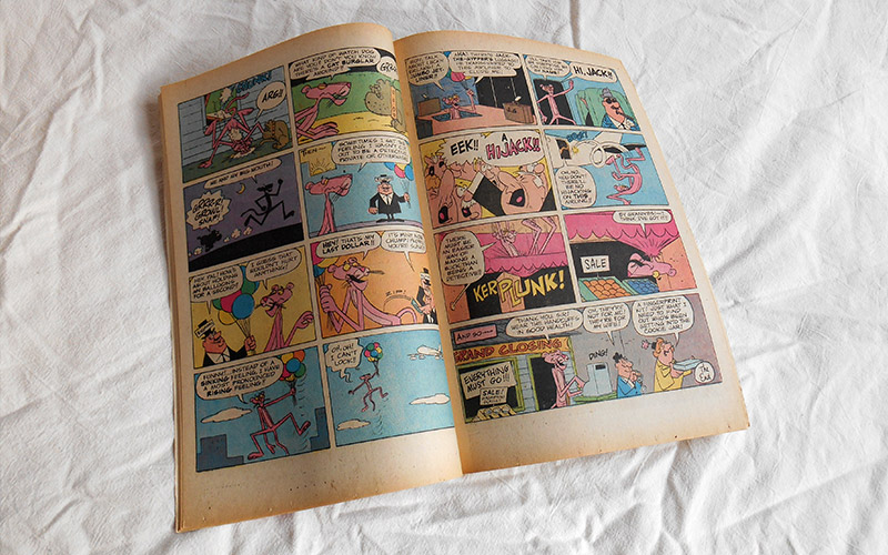 Photograph of the The Pink Panther and The Inspector - No. 28 comic