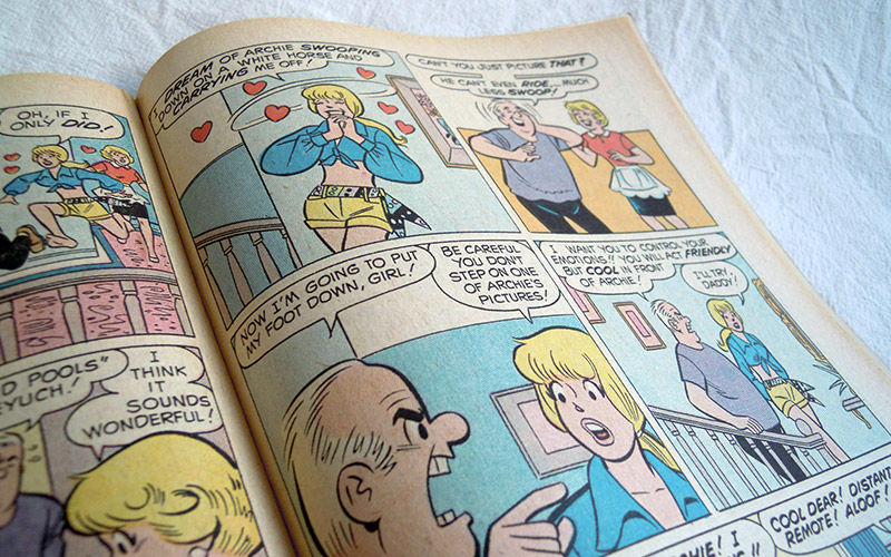 Photograph of the Betty and Veronica comic number 166 published in 1969