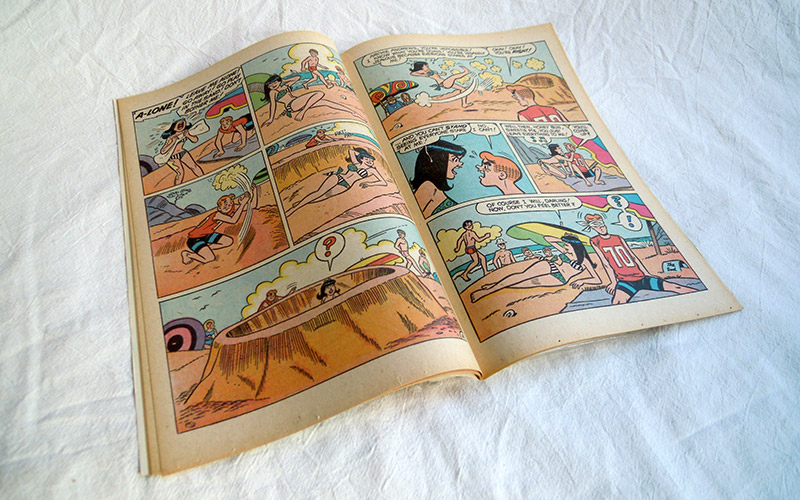 Photograph of the Betty and Veronica comic number 166 published in 1969