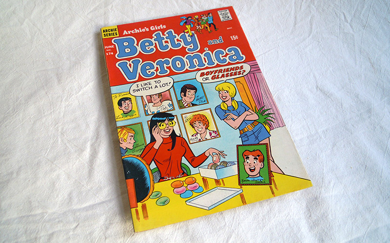 Photograph of the Betty and Veronica comic number 174 published in 1970