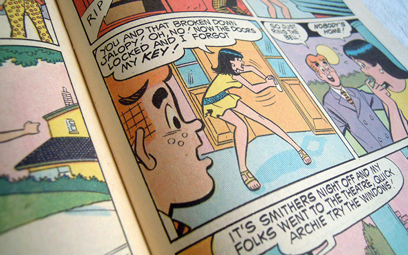 Photograph of the Betty and Veronica comic number 180 published in 1970