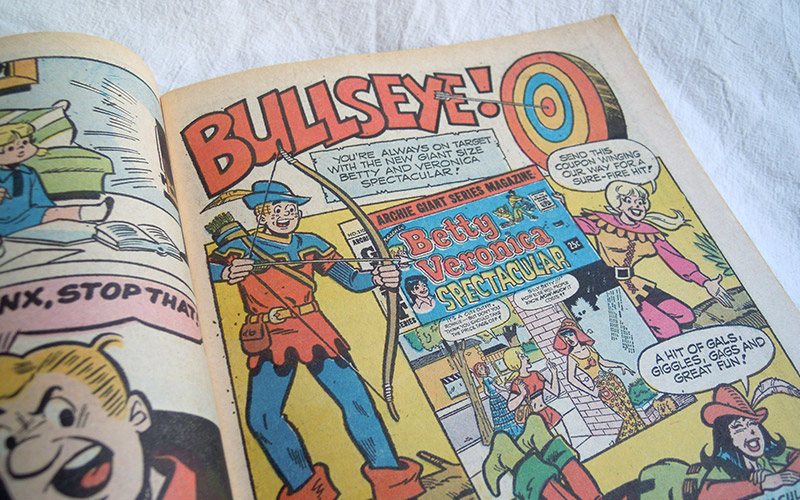 Photograph of the Betty and Veronica comic number 209 published in 1973