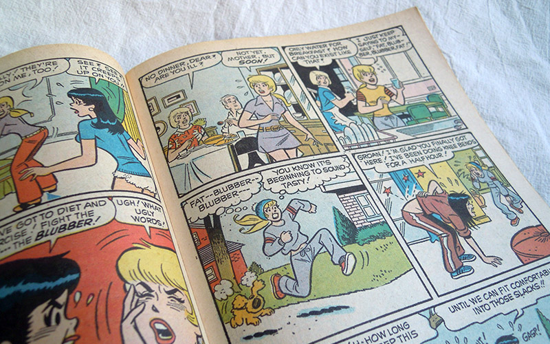 Photograph of the Betty and Veronica comic number 209 published in 1973