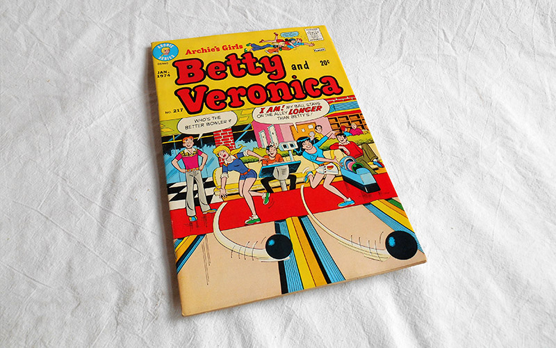 Photograph of the Betty and Veronica comic number 217 published in 1974