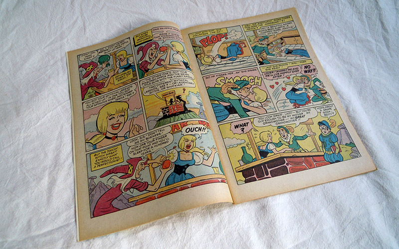 Photograph of the Betty and Veronica comic number 218 published in 1974
