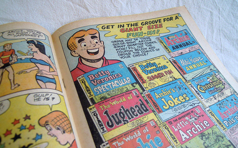 Photograph of the Life with Archie comic number 77 published in 1968