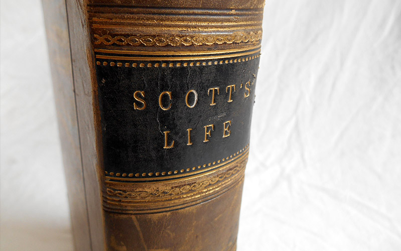 Photograph of the book Memoirs of the life of Sir Walter Scot