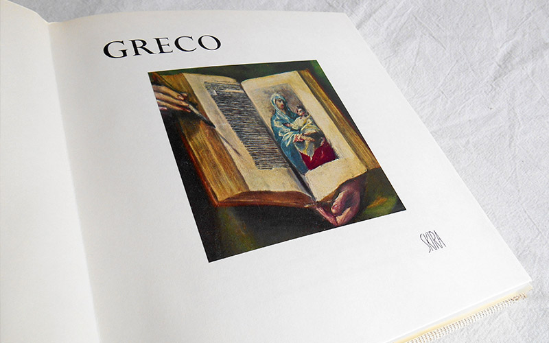 Photograph of the book Greco dans son temps