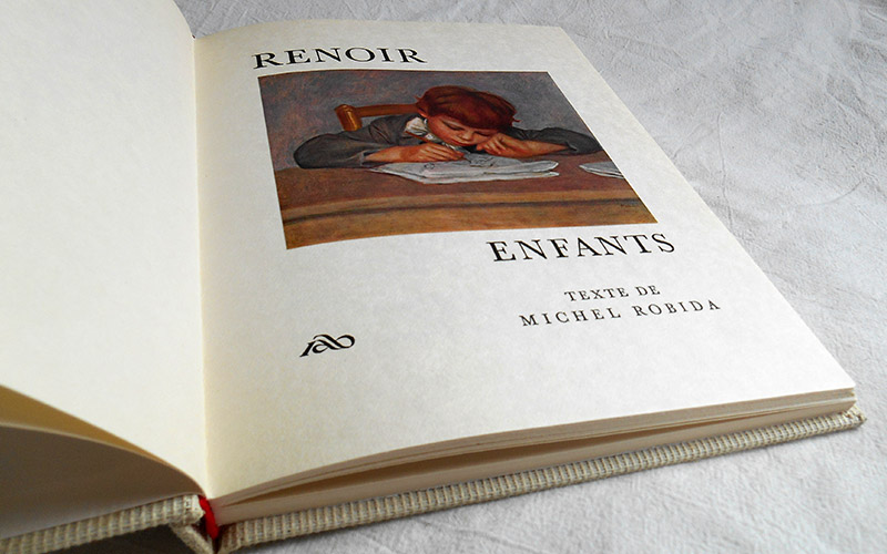 Photograph of the book Portraits d'Enfants de Renoir