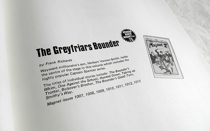 Photograph of the The Greyfriars Bounder, Magnet No. 75 book